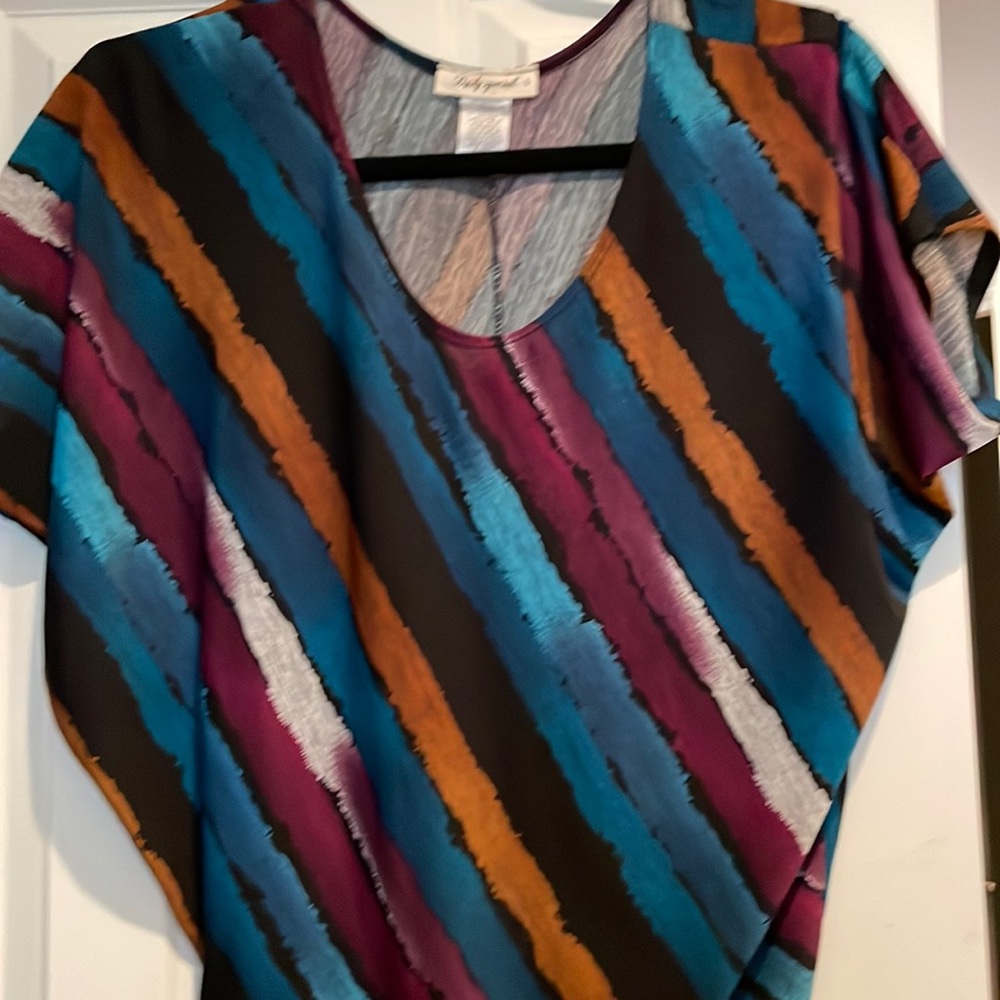 Daily special brand size small diagonal striped top. Easy care